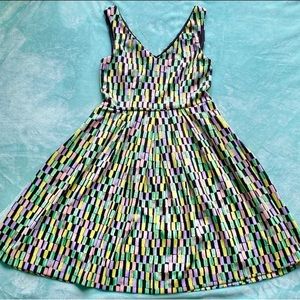 Multicolor Calvin Klein fit and flare dress size 4